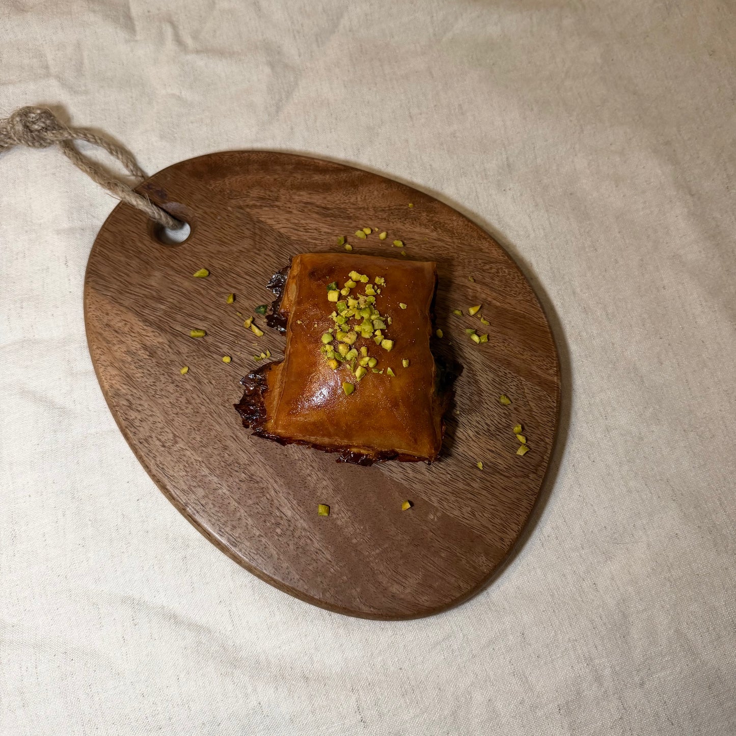 Pain a la pistache  (feuilleté)